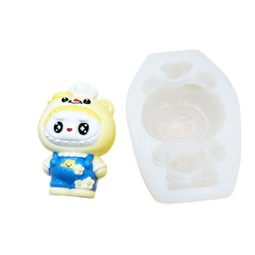 可愛黃油小熊拉布布捏捏樂矽膠模具DIY巧克力慕斯蛋糕裝飾石膏模 可愛黃油小熊拉布布捏捏樂矽膠模具DIY巧克力慕斯蛋糕裝飾石膏模