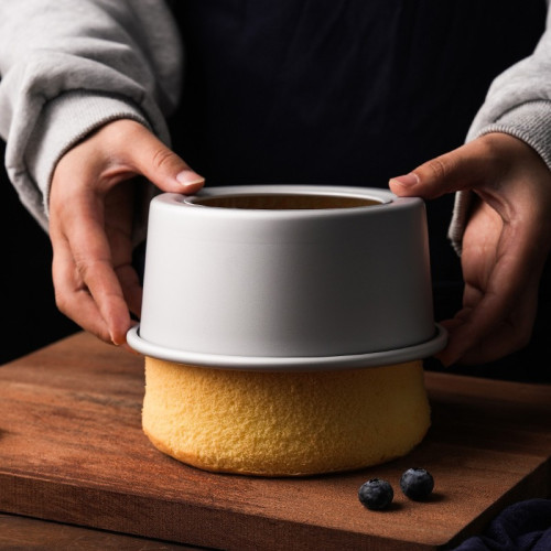 鋁合金陽極慼風蛋糕模具8/10寸直筒套裝慕斯活底烤箱家用烘焙工具 鋁合金陽極慼風蛋糕模具8/10寸直筒套裝慕斯活底烤箱家用烘焙工具