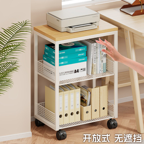打印機置物架辦公桌收納架子桌邊放置櫃落地可移動帶輪書架小推車 打印機置物架辦公桌收納架子桌邊放置櫃落地可移動帶輪書架小推車