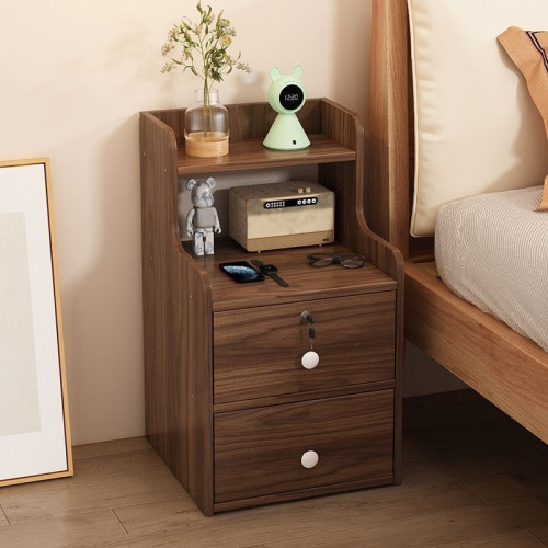 床頭櫃臥室家用簡約現代簡易收納帶鎖儲物櫃小型置物架臥室迷你櫃 床頭櫃臥室家用簡約現代簡易收納帶鎖儲物櫃小型置物架臥室迷你櫃