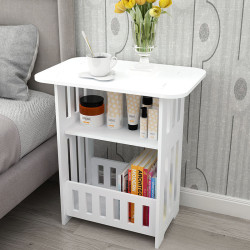 床頭櫃簡約迷你小戶型客廳茶幾臥室小圓桌儲物櫃沙發邊幾