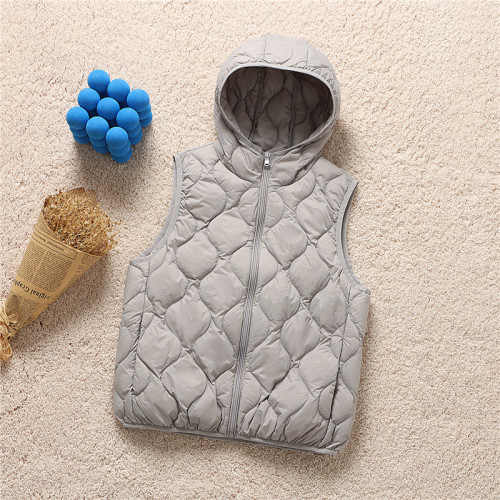 2025秋冬新款輕薄連帽休閒短款羽絨背心馬甲打底內搭坎肩保暖外套 2025秋冬新款輕薄連帽休閒短款羽絨背心馬甲打底內搭坎肩保暖外套