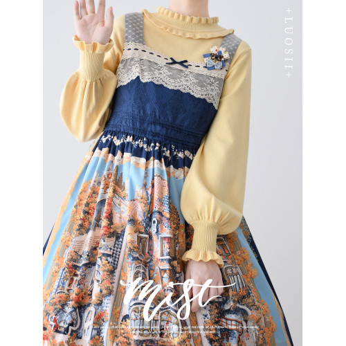 lolita毛衣內搭高領打底針織衫保暖上泡泡袖內搭洛麗塔日系軟妹 lolita毛衣內搭高領打底針織衫保暖上泡泡袖內搭洛麗塔日系軟妹