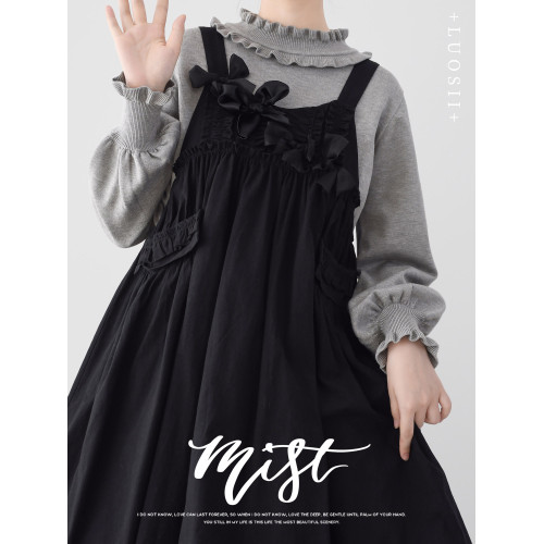 lolita毛衣內搭高領打底針織衫保暖上泡泡袖內搭洛麗塔日系軟妹 lolita毛衣內搭高領打底針織衫保暖上泡泡袖內搭洛麗塔日系軟妹