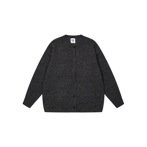 悟空有貨潮牌復古慵懶風開衫毛衣男女秋季寬松情侶百搭針織衫外套