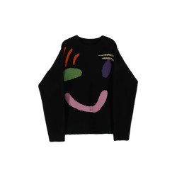 黑色寬松毛衣女款2025新款超火中長款遮屁股洋氣上衣早秋穿搭秋裝