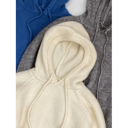 韓系抽繩衛衣毛衣女秋冬裝加厚連帽針織打底衫慵懶風寬松短款上衣