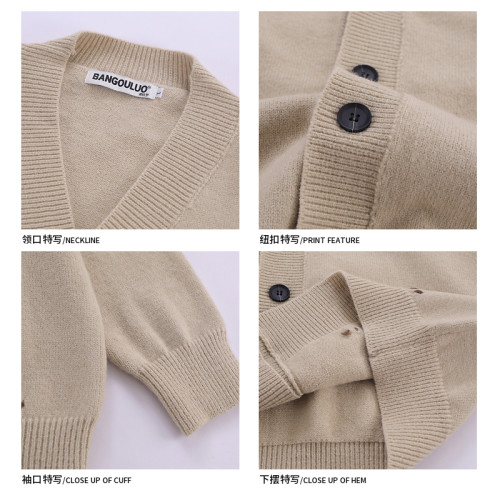 悟空有貨黑白明線開衫毛衣外套男慵懶寬松V領針織衫情侶休閒線衣 悟空有貨黑白明線開衫毛衣外套男慵懶寬松V領針織衫情侶休閒線衣