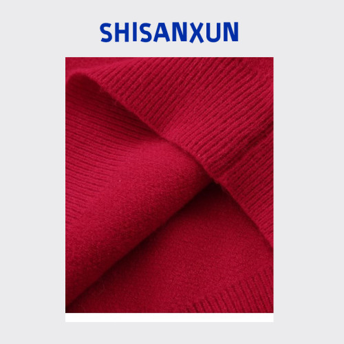 SHISANXUN美式復古hiphop植絨情侶聖誕毛衣男冬季ins慵懶風針織衫 SHISANXUN美式復古hiphop植絨情侶聖誕毛衣男冬季ins慵懶風針織衫