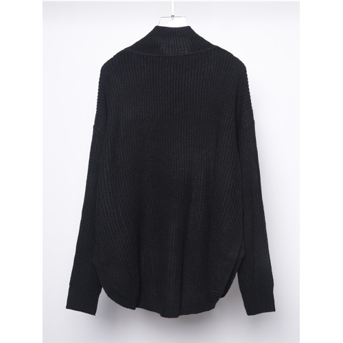 秋冬街頭潮牌半高領開叉懸垂感套頭寬松針織衫中性百搭毛衣線衣男 秋冬街頭潮牌半高領開叉懸垂感套頭寬松針織衫中性百搭毛衣線衣男