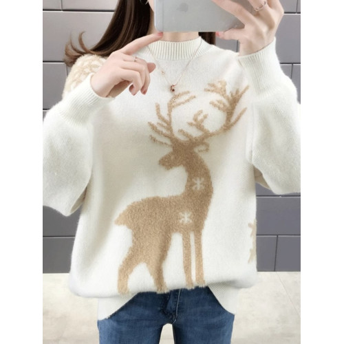 秋冬慵懶風軟糯毛衣女寬松外穿超好看冬季內搭打底針織衫2025新款 秋冬慵懶風軟糯毛衣女寬松外穿超好看冬季內搭打底針織衫2025新款