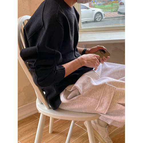 MRCYC高級感純色毛衣男士韓系潮流慵懶針織衫毛衣秋冬季保暖內搭 MRCYC高級感純色毛衣男士韓系潮流慵懶針織衫毛衣秋冬季保暖內搭