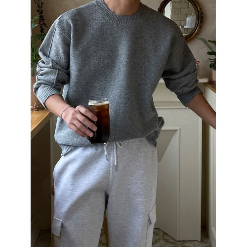 MRCYC高級感純色毛衣男士韓系潮流慵懶針織衫毛衣秋冬季保暖內搭 MRCYC高級感純色毛衣男士韓系潮流慵懶針織衫毛衣秋冬季保暖內搭