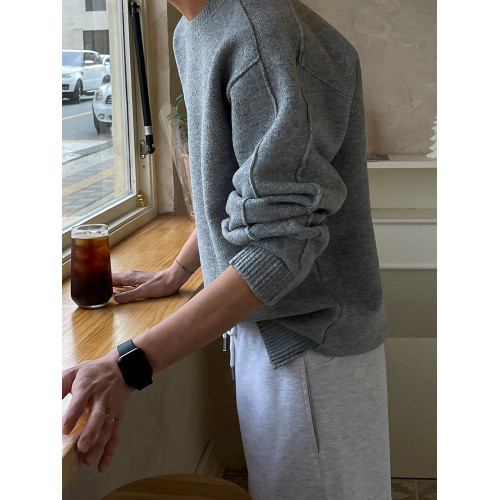 MRCYC高級感純色毛衣男士韓系潮流慵懶針織衫毛衣秋冬季保暖內搭 MRCYC高級感純色毛衣男士韓系潮流慵懶針織衫毛衣秋冬季保暖內搭