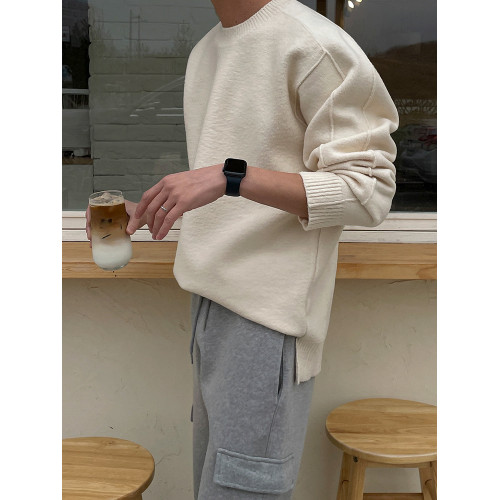 MRCYC高級感純色毛衣男士韓系潮流慵懶針織衫毛衣秋冬季保暖內搭 MRCYC高級感純色毛衣男士韓系潮流慵懶針織衫毛衣秋冬季保暖內搭