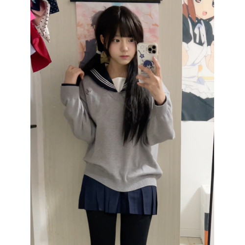 花千豬原創 北川高毛衣 JK多色款針織毛衣校供感jk製服百搭款上衣