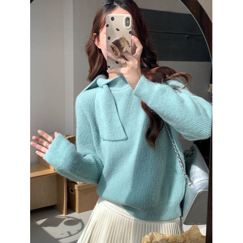 紫色圓領套頭毛衣女秋冬冬季2025新款慵懶軟糯打底針織衫上衣 紫色圓領套頭毛衣女秋冬冬季2025新款慵懶軟糯打底針織衫上衣