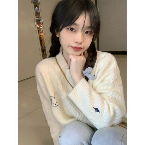 高級感超好看的聖誕穿搭奶fufu慵懶毛衣女秋冬2025新款針織衫上衣 高級感超好看的聖誕穿搭奶fufu慵懶毛衣女秋冬2025新款針織衫上衣