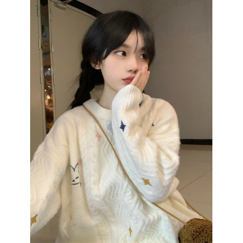 高級感超好看的聖誕穿搭奶fufu慵懶毛衣女秋冬2025新款針織衫上衣 高級感超好看的聖誕穿搭奶fufu慵懶毛衣女秋冬2025新款針織衫上衣