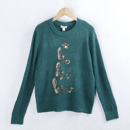 1843卡通毛衣 冬季圓領大碼細針織百搭顯瘦長袖毛針織衫女裝