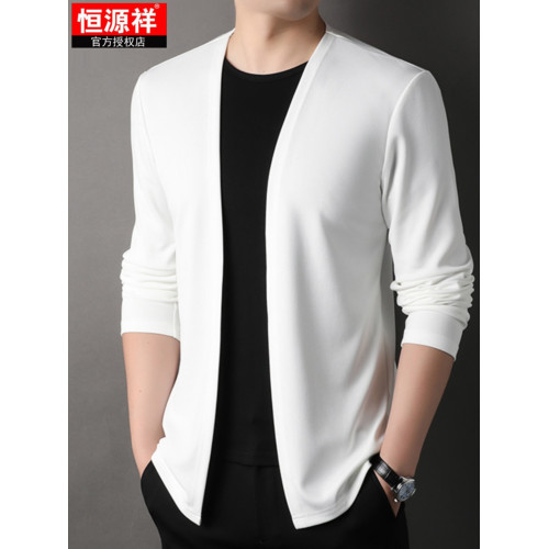 恒源祥秋裝新款開衫男薄款外穿針織衫男士冰絲中青年休閒外套潮流 恒源祥秋裝新款開衫男薄款外穿針織衫男士冰絲中青年休閒外套潮流
