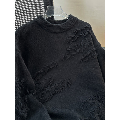 潮牌破壞慵懶風小衆毛衣寬松高級感秋冬季男士美式設計感針織外套 潮牌破壞慵懶風小衆毛衣寬松高級感秋冬季男士美式設計感針織外套