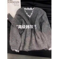 超好看時髦高級V領毛衣針織衫女裝2025秋冬穿搭新款減齡氣質上衣