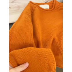 胖MM遮肉顯瘦軟糯休閒毛衣打底衫女2025春秋季簡約百搭長袖上衣