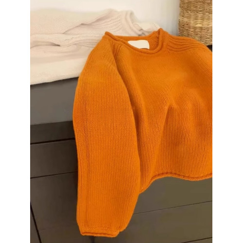 胖MM遮肉顯瘦軟糯休閒毛衣打底衫女2025春秋季簡約百搭長袖上衣