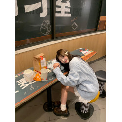 溫柔軟糯圓領奶fufu藍色麻花毛衣女秋冬寬松慵懶風加厚外穿上衣