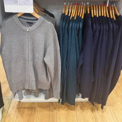 合作款男裝女裝圓領針織開衫長袖毛衣毛衫外套25秋冬新款R479731