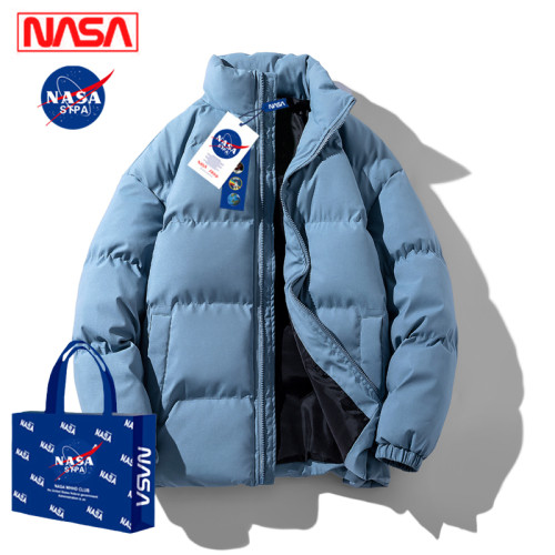 NASA聯名羽絨服男外套冬季棉衣加厚潮牌大碼立領羽絨棉服男款外套 NASA聯名羽絨服男外套冬季棉衣加厚潮牌大碼立領羽絨棉服男款外套