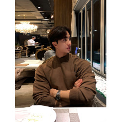 長袖半高領針織衫男春秋韓版高級感復古美拉德內搭毛衣打底衫線衣