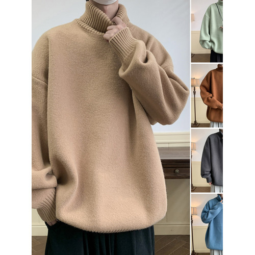 高領毛衣男款冬季加厚針織衫上衣青少年寬松內搭打底男士冬裝線衣 高領毛衣男款冬季加厚針織衫上衣青少年寬松內搭打底男士冬裝線衣