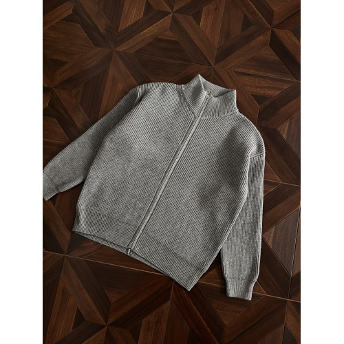 悟空有貨復古純色高級感開衫毛衣男女秋冬潮牌慵懶風休閒針織外套