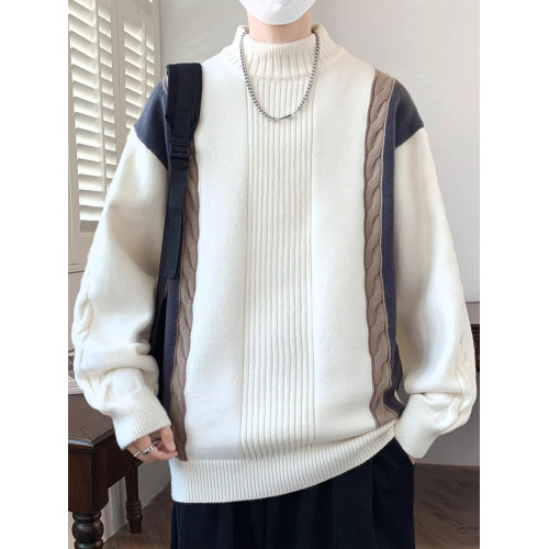 秋冬季青少年圓領毛衣男初中高中學生加厚打底針織衫上衣保暖線衣 秋冬季青少年圓領毛衣男初中高中學生加厚打底針織衫上衣保暖線衣