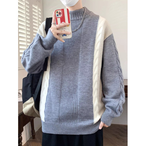 秋冬季青少年圓領毛衣男初中高中學生加厚打底針織衫上衣保暖線衣 秋冬季青少年圓領毛衣男初中高中學生加厚打底針織衫上衣保暖線衣