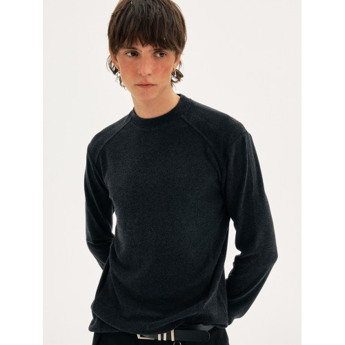 MADWITCH簡約高級感長袖圓領針織衫男女通勤休閒基礎款打底衫毛衣