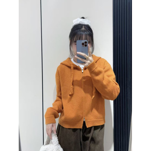 秋冬2025新款韓版雙頭拉鍊連帽毛衣女短款小個子氣質長袖上衣外套 秋冬2025新款韓版雙頭拉鍊連帽毛衣女短款小個子氣質長袖上衣外套