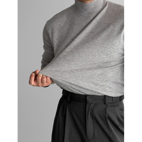 Primas 內搭界好手 半高領針織衫男秋冬純色毛衣打底衫上衣東大門