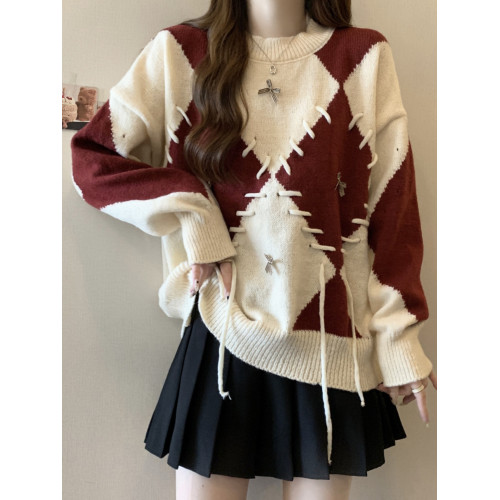 紅色正肩針織衫毛衣女款2025新款秋冬大碼胖mm巨好看聖誕穿搭上衣 紅色正肩針織衫毛衣女款2025新款秋冬大碼胖mm巨好看聖誕穿搭上衣