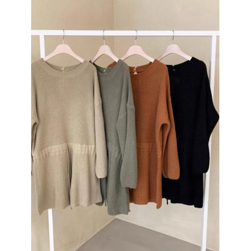 韓國chic春秋復古氣質圓領抽繩系帶收腰顯瘦針織連體褲濶腿短褲女 韓國chic春秋復古氣質圓領抽繩系帶收腰顯瘦針織連體褲濶腿短褲女