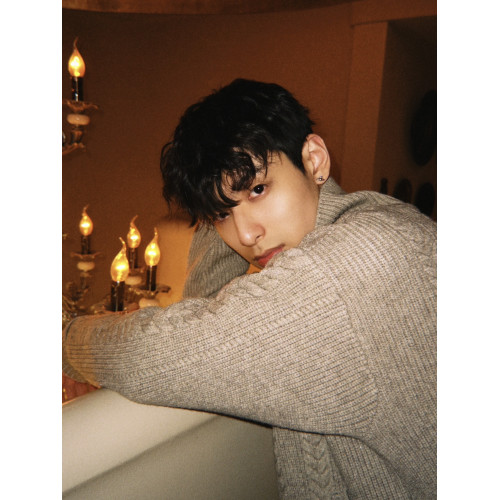 美式復古麥穗絞花拉鍊立領毛衣男冬季保暖休閒百搭花型肌理針織衫