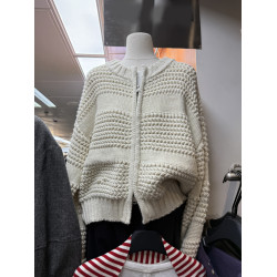 十三行新款韓版2025秋季厚款鏤空針織休閒慵懶風雙向拉鍊毛衣外套