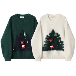 XinmonLee今年流行漂亮毛衣針織衫秋冬季女高級感氣質聖誕打底衫