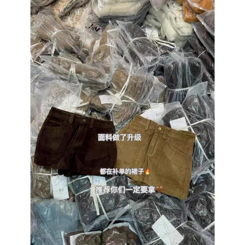 韓國2025冬季新款超火時髦洋氣復古百搭顯瘦加厚A字短裙半身裙女