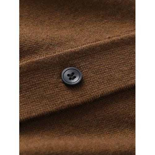 軟糯親膚~薄款精紡羊毛POLO衫男士春秋新款長袖套頭毛衣針織衫