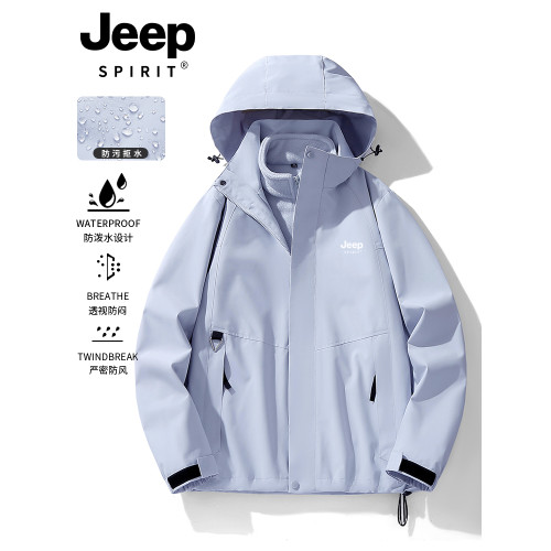 JEEP SPIRIT沖鋒衣男女款2025新款春秋冬季小個子三合一風衣外套 JEEP SPIRIT沖鋒衣男女款2025新款春秋冬季小個子三合一風衣外套