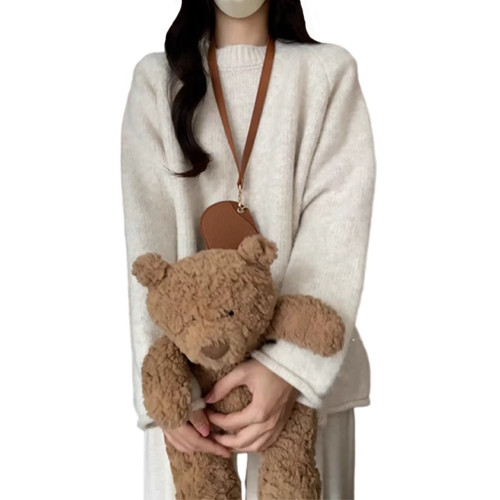 寬松套頭毛衣女秋冬季2025新款慵懶高級感加厚內搭打底針織衫上衣 寬松套頭毛衣女秋冬季2025新款慵懶高級感加厚內搭打底針織衫上衣