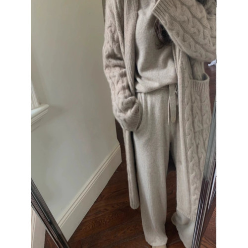 中長款麻花慵懶風法式加厚軟糯針織開衫毛衣外套女秋冬季2025新款 中長款麻花慵懶風法式加厚軟糯針織開衫毛衣外套女秋冬季2025新款